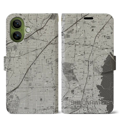 【四条畷（大阪府）】地図柄iPhoneケース（手帳タイプ）