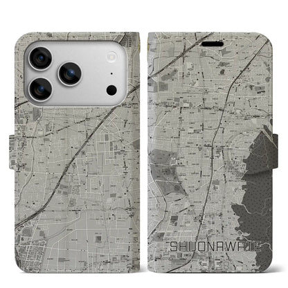 【四条畷（大阪府）】地図柄iPhoneケース（手帳タイプ）