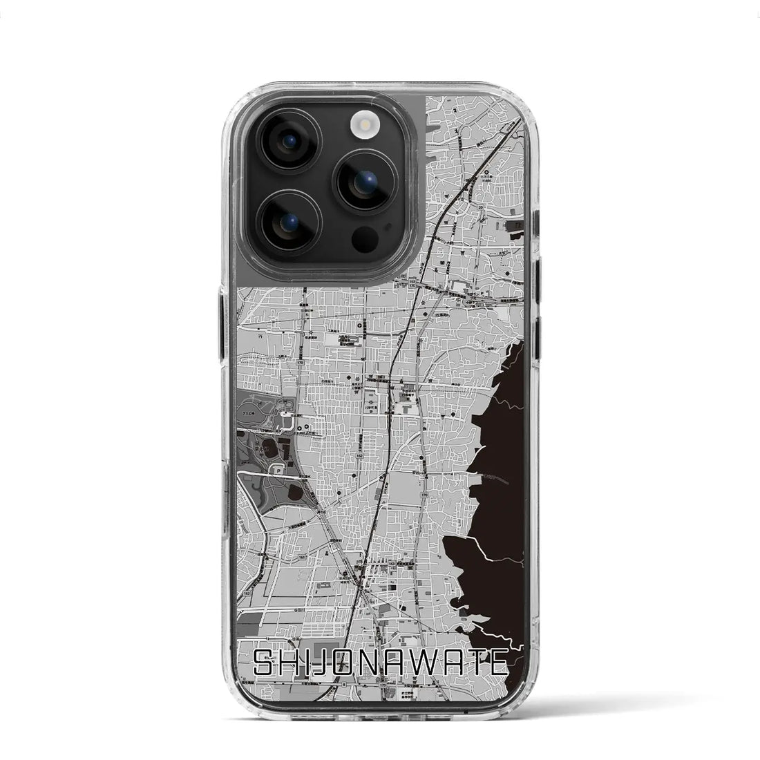 【四条畷（大阪府）】地図柄iPhoneケース（MagSafeタイプ）