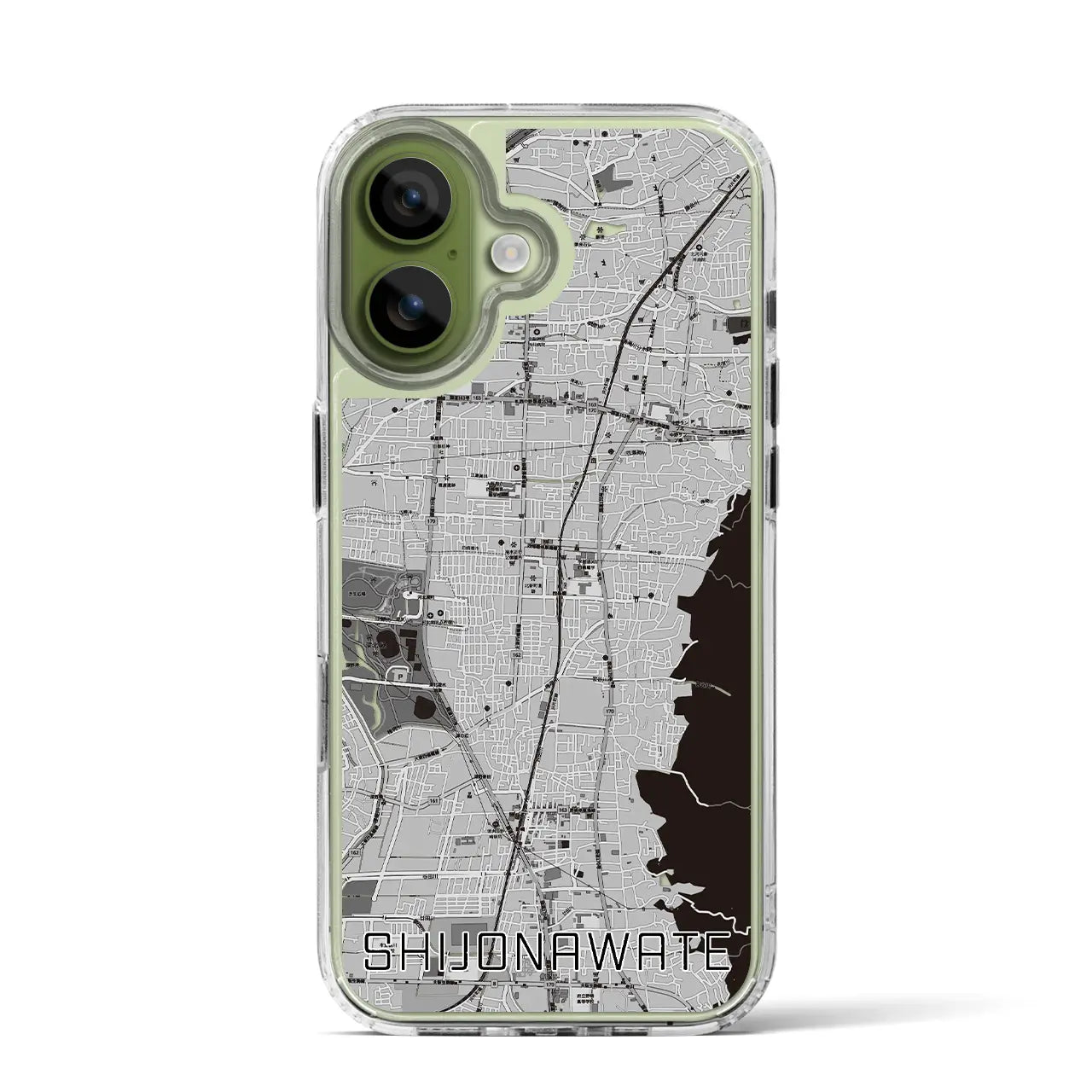 【四条畷（大阪府）】地図柄iPhoneケース（MagSafeタイプ）