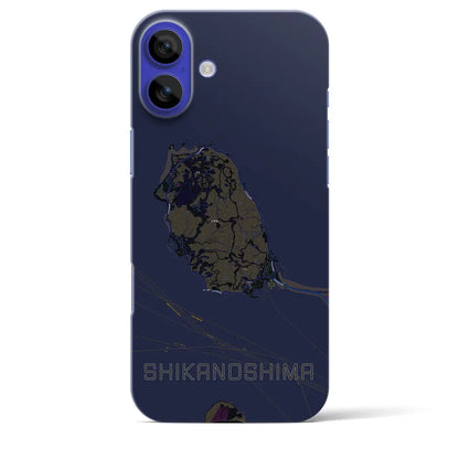 【志賀島（福岡県）】地図柄iPhoneケース（バックカバータイプ）