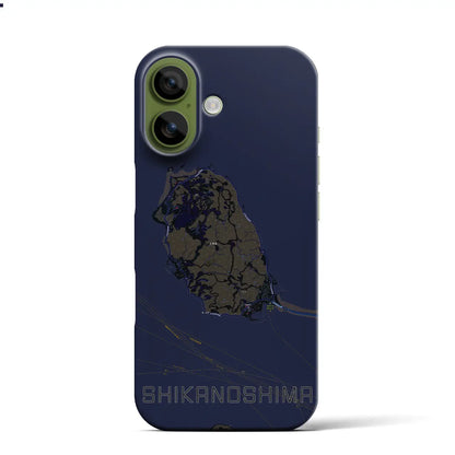 【志賀島（福岡県）】地図柄iPhoneケース（バックカバータイプ）