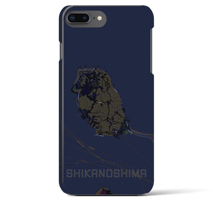 【志賀島（福岡県）】地図柄iPhoneケース（バックカバータイプ）