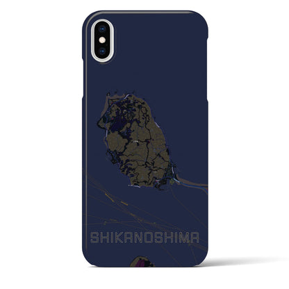 【志賀島（福岡県）】地図柄iPhoneケース（バックカバータイプ）