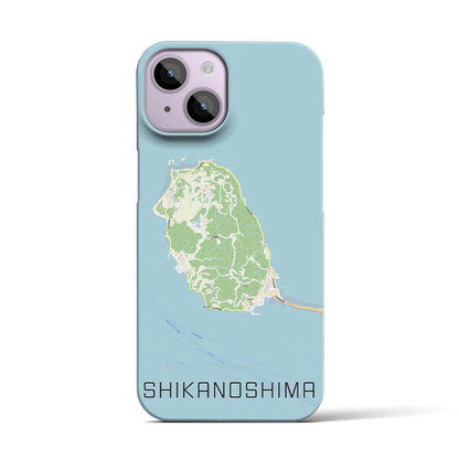 【志賀島（福岡県）】地図柄iPhoneケース（バックカバータイプ）