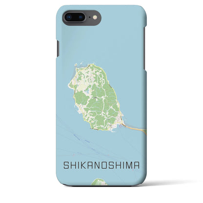 【志賀島（福岡県）】地図柄iPhoneケース（バックカバータイプ）