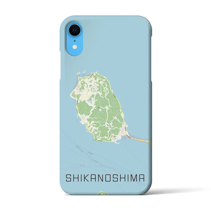 【志賀島（福岡県）】地図柄iPhoneケース（バックカバータイプ）