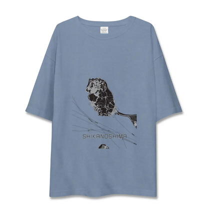 【志賀島（福岡県）】地図柄ビッグシルエットTシャツ