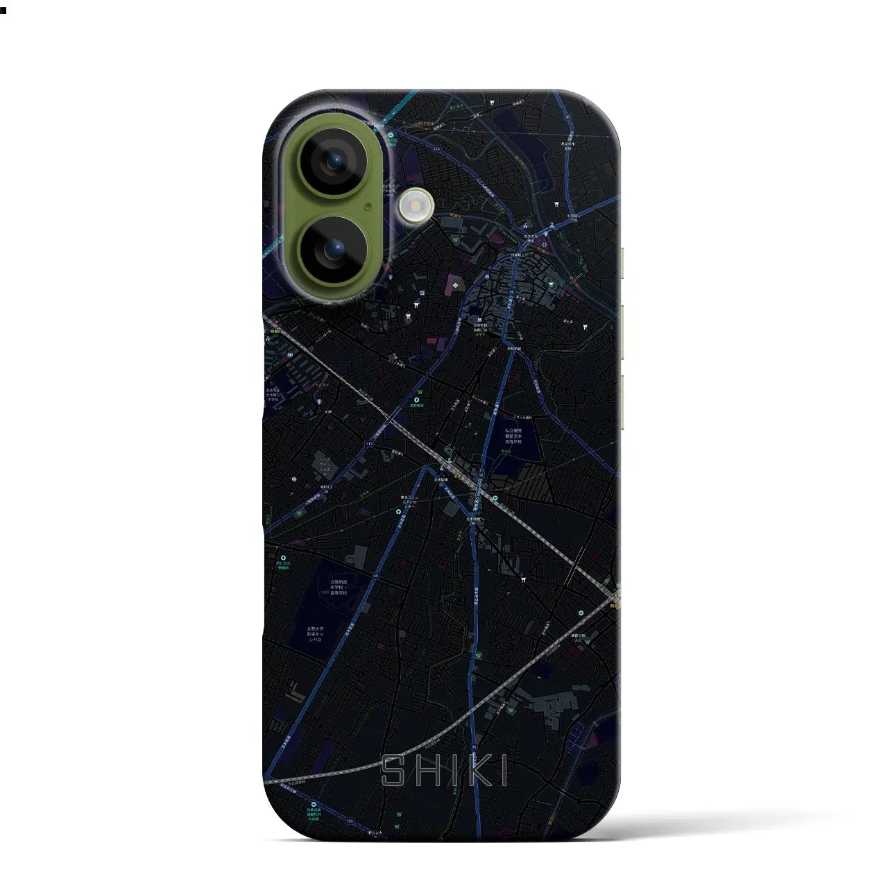 【志木（埼玉県）】地図柄iPhoneケース（バックカバータイプ）