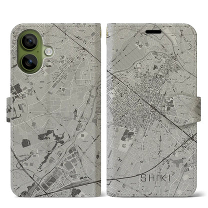 【志木（埼玉県）】地図柄iPhoneケース（手帳タイプ）