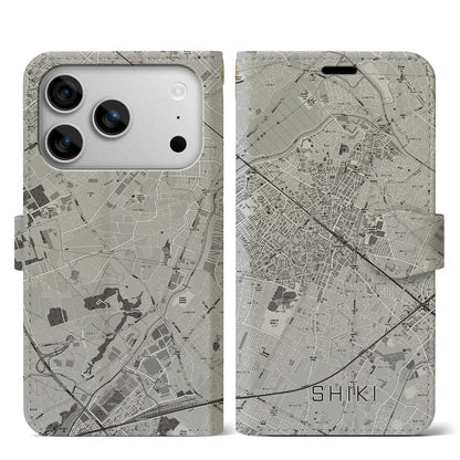 【志木（埼玉県）】地図柄iPhoneケース（手帳タイプ）