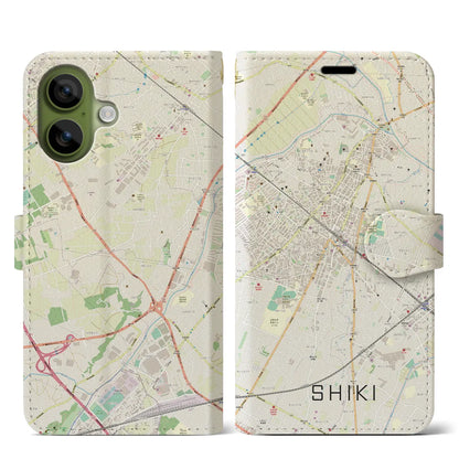 【志木（埼玉県）】地図柄iPhoneケース（手帳タイプ）