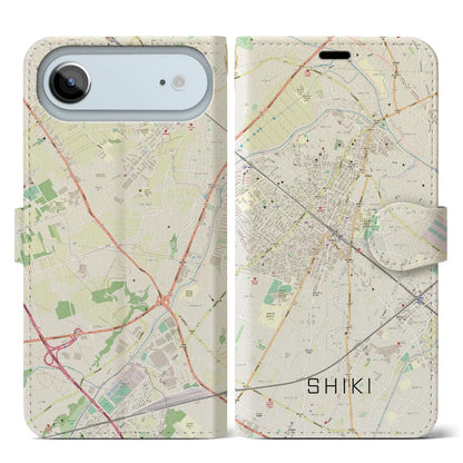 【志木（埼玉県）】地図柄iPhoneケース（手帳タイプ）