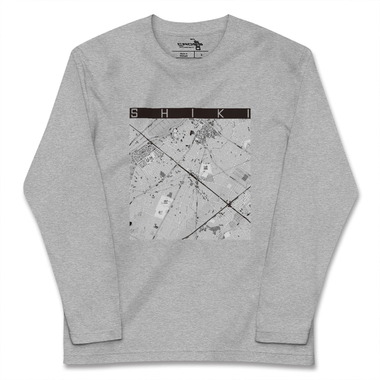 【志木（埼玉県）】地図柄ロングスリーブTシャツ