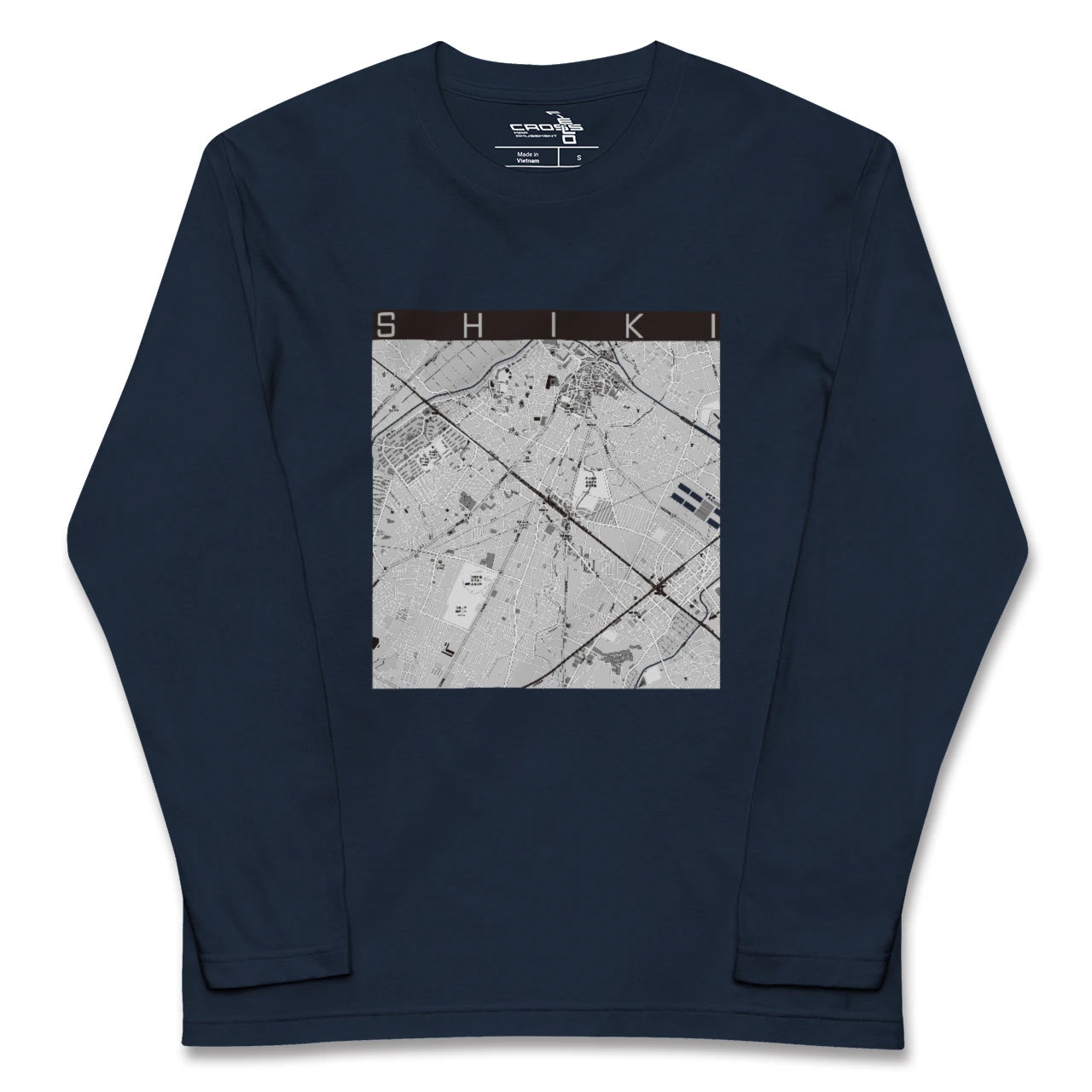 【志木（埼玉県）】地図柄ロングスリーブTシャツ