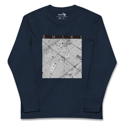 【志木（埼玉県）】地図柄ロングスリーブTシャツ