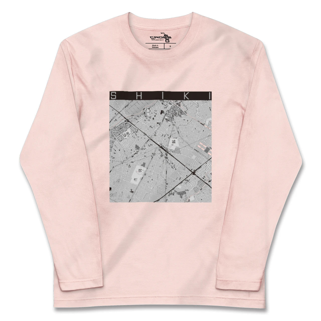 【志木（埼玉県）】地図柄ロングスリーブTシャツ