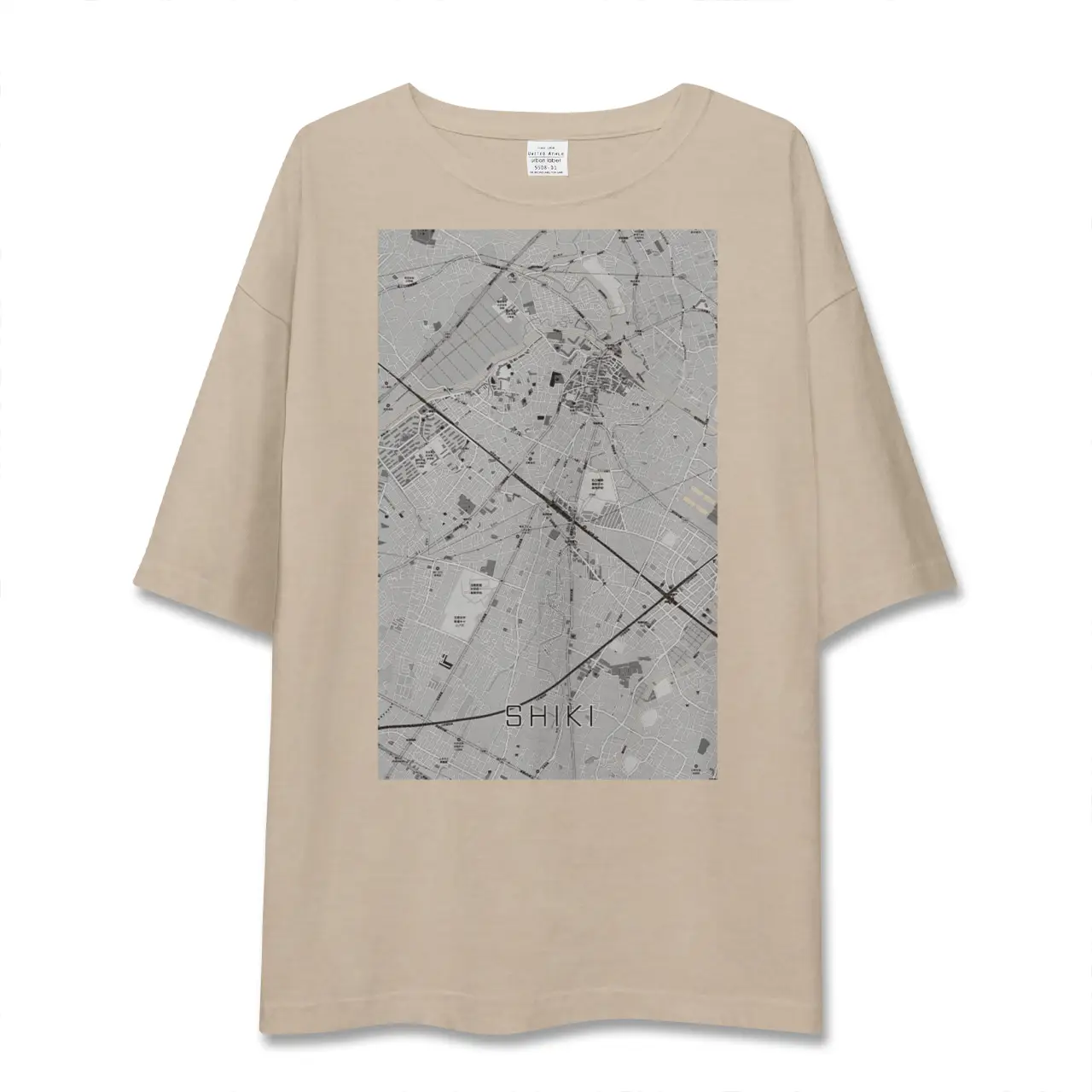 【志木（埼玉県）】地図柄ビッグシルエットTシャツ