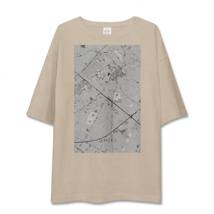 【志木（埼玉県）】地図柄ビッグシルエットTシャツ