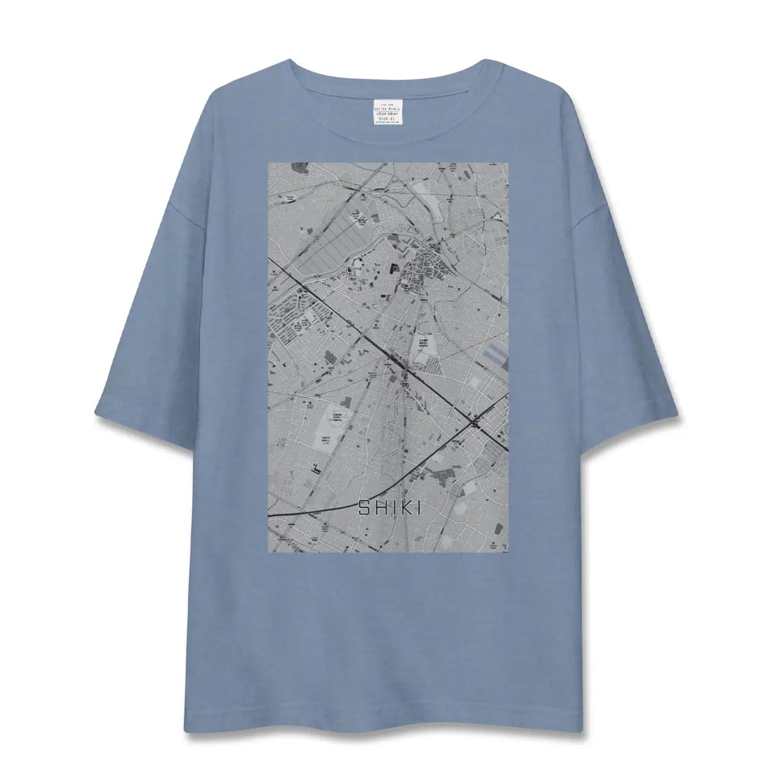 【志木（埼玉県）】地図柄ビッグシルエットTシャツ