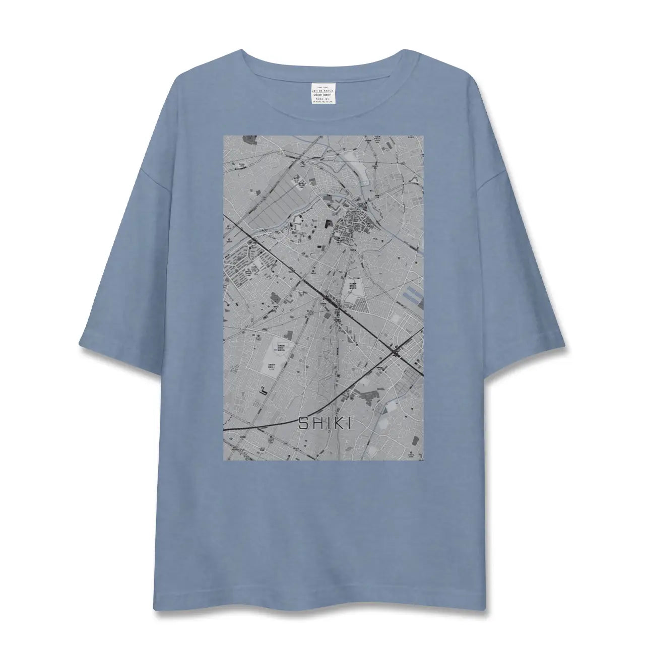 【志木（埼玉県）】地図柄ビッグシルエットTシャツ