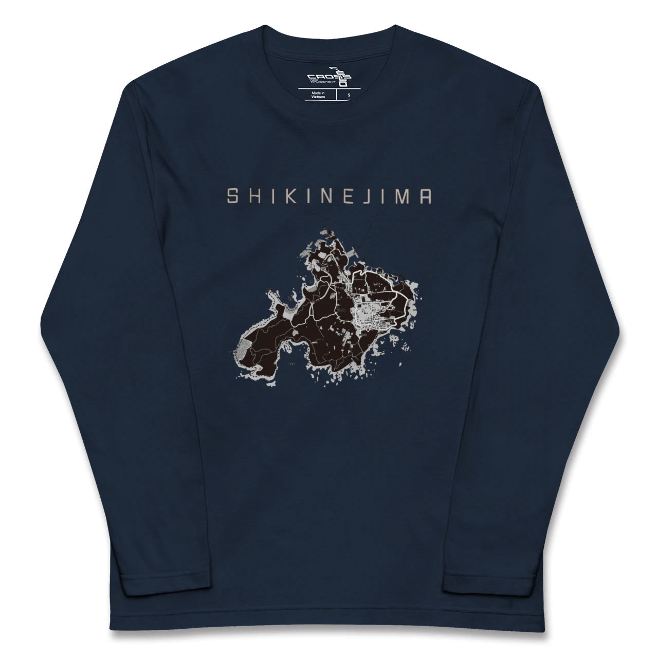 【式根島（東京都）】地図柄ロングスリーブTシャツ
