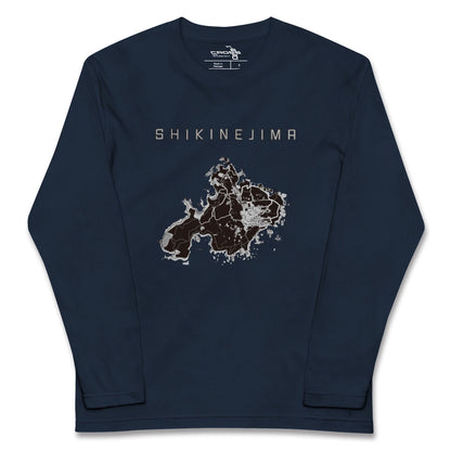 【式根島（東京都）】地図柄ロングスリーブTシャツ
