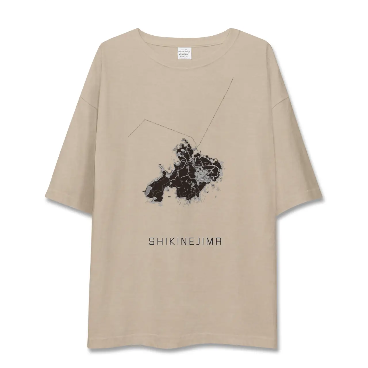 【式根島（東京都）】地図柄ビッグシルエットTシャツ