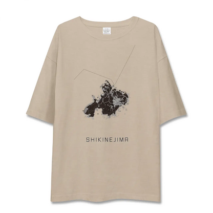 【式根島（東京都）】地図柄ビッグシルエットTシャツ
