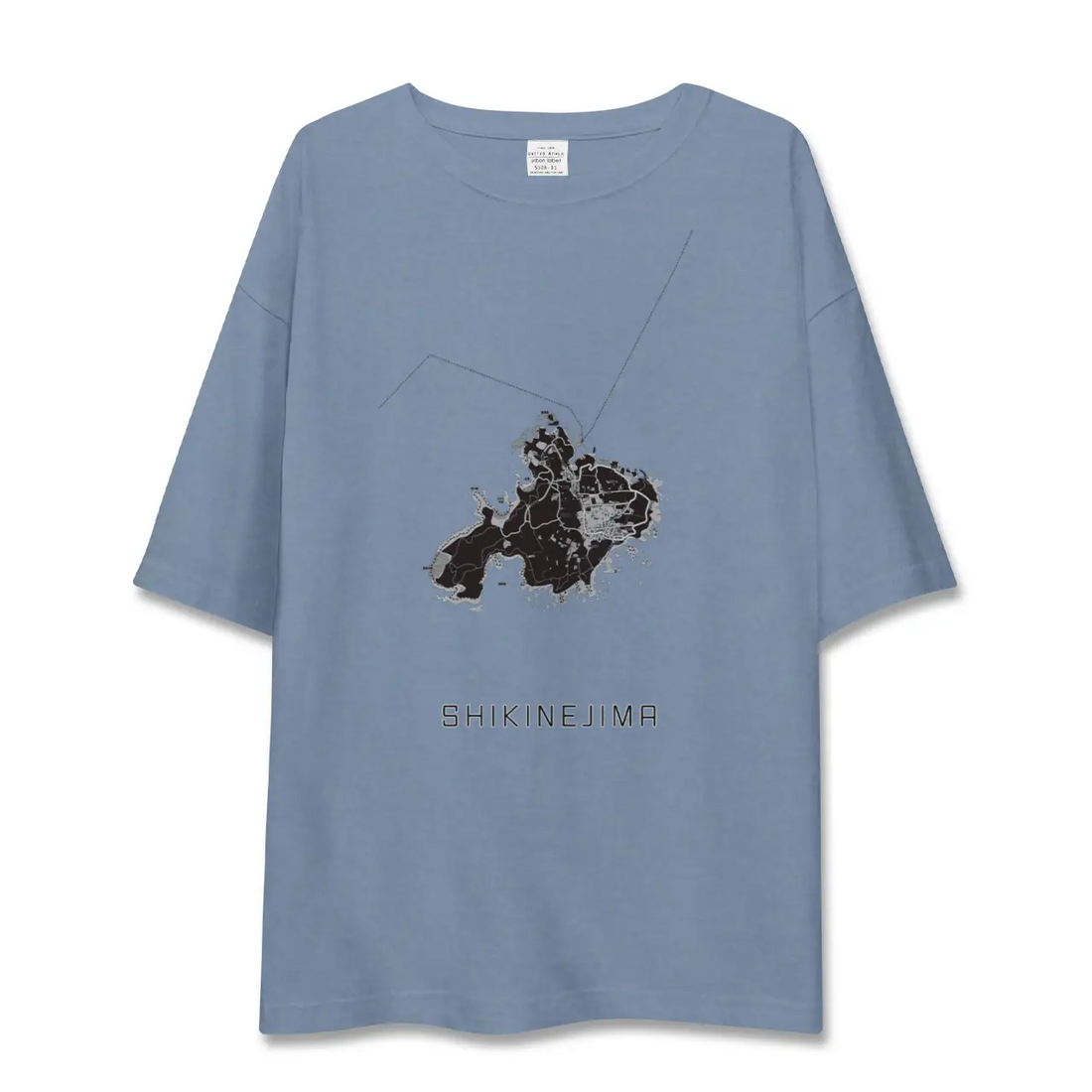 【式根島（東京都）】地図柄ビッグシルエットTシャツ