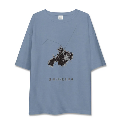 【式根島（東京都）】地図柄ビッグシルエットTシャツ