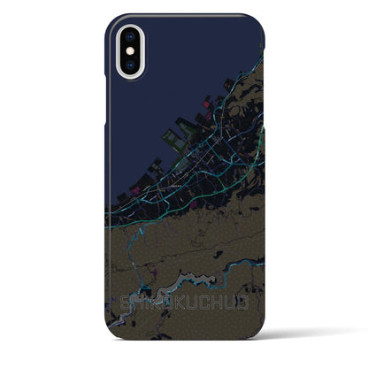 【四国中央（愛媛県）】地図柄iPhoneケース（バックカバータイプ）