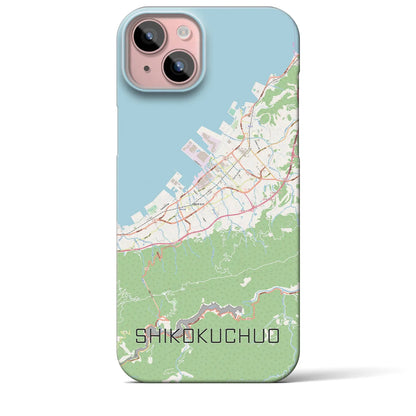 【四国中央（愛媛県）】地図柄iPhoneケース（バックカバータイプ）