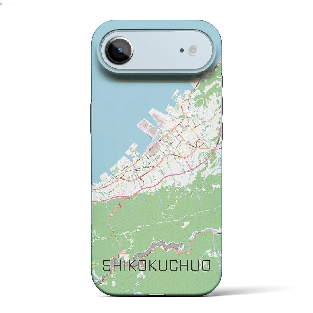 【四国中央(愛媛県)】地図柄iPhoneケース(バックカバータイプ)ナチュラル・iPhone 17 Pro Max 用