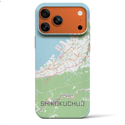 【四国中央（愛媛県）】地図柄iPhoneケース（バックカバータイプ）