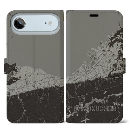 【四国中央（愛媛県）】地図柄iPhoneケース（手帳タイプ）