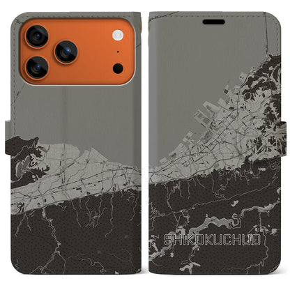 【四国中央（愛媛県）】地図柄iPhoneケース（手帳タイプ）