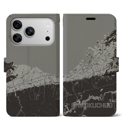 【四国中央（愛媛県）】地図柄iPhoneケース（手帳タイプ）