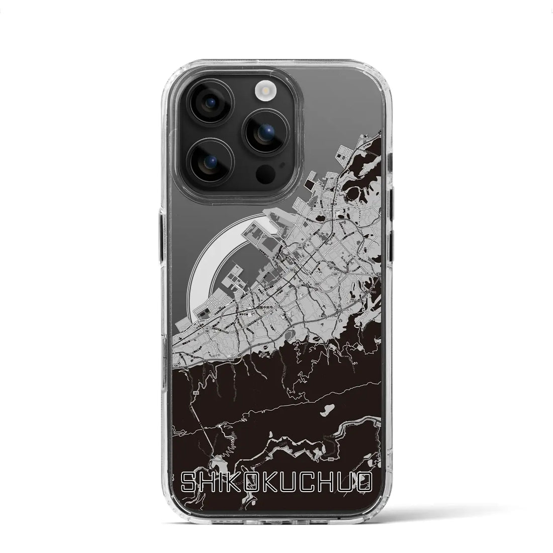 【四国中央(愛媛県)】地図柄iPhoneケース(MagSafeタイプ)