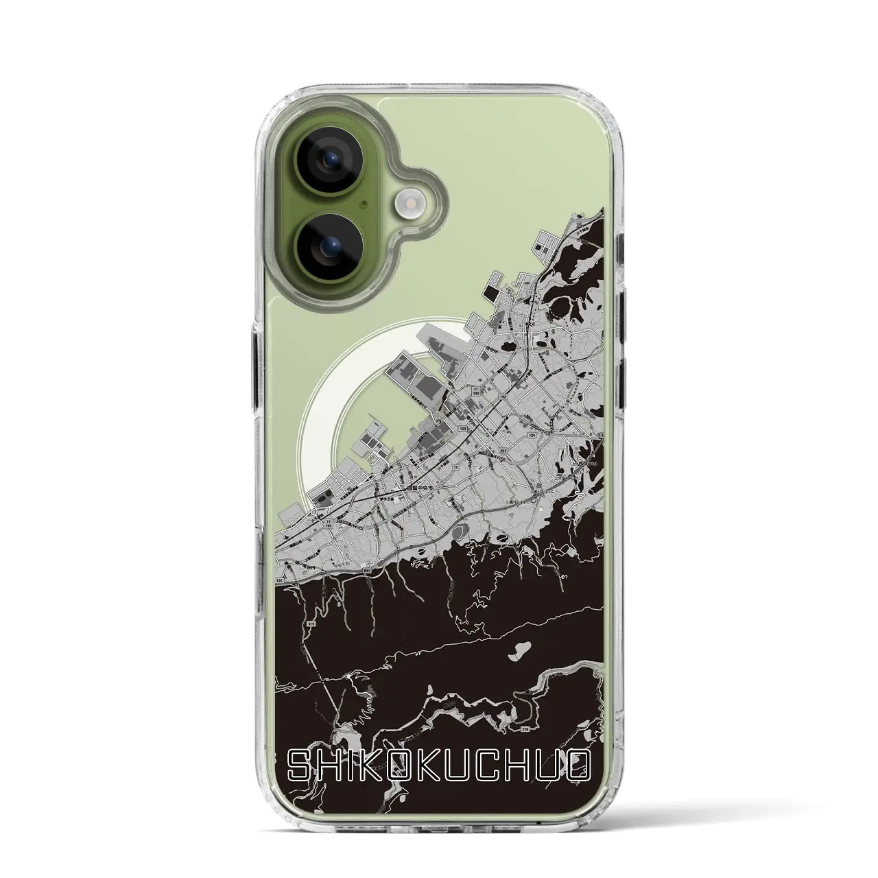 【四国中央（愛媛県）】地図柄iPhoneケース（MagSafeタイプ）