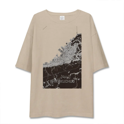 【四国中央（愛媛県）】地図柄ビッグシルエットTシャツ