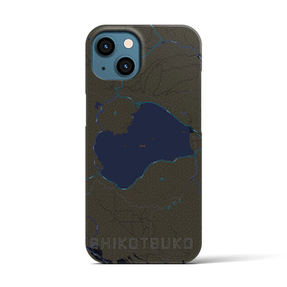 【支笏湖（北海道）】地図柄iPhoneケース（バックカバータイプ）