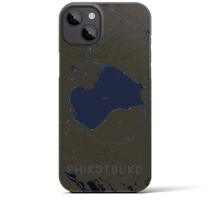 【支笏湖（北海道）】地図柄iPhoneケース（バックカバータイプ）