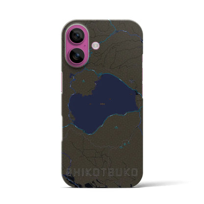 【支笏湖（北海道）】地図柄iPhoneケース（バックカバータイプ）