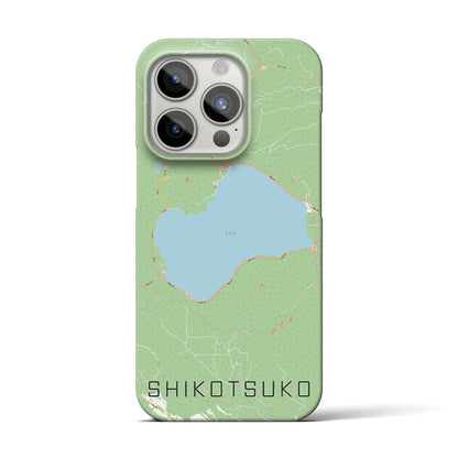 【支笏湖（北海道）】地図柄iPhoneケース（バックカバータイプ）