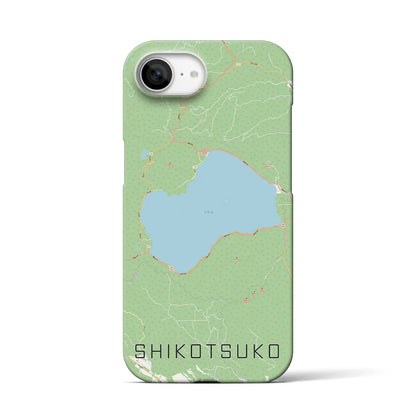 【支笏湖（北海道）】地図柄iPhoneケース（バックカバータイプ）