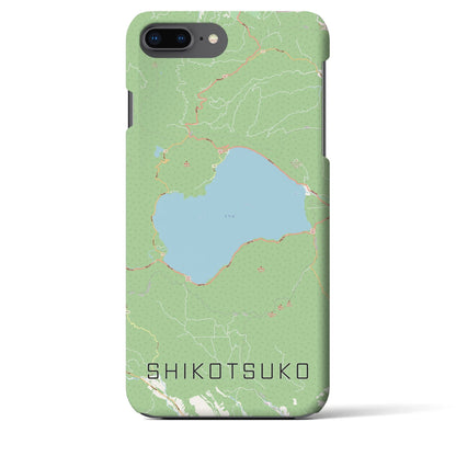 【支笏湖（北海道）】地図柄iPhoneケース（バックカバータイプ）