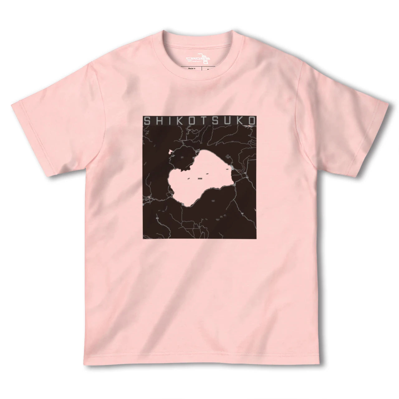【支笏湖（北海道）】地図柄ヘビーウェイトTシャツ