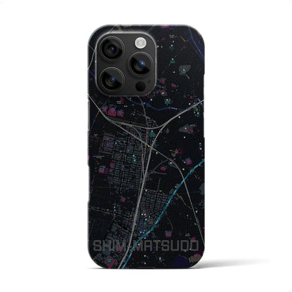 【新松戸（千葉県）】地図柄iPhoneケース（バックカバータイプ）