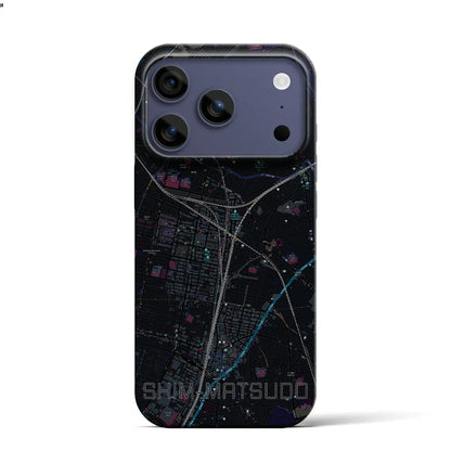 【新松戸（千葉県）】地図柄iPhoneケース（バックカバータイプ）